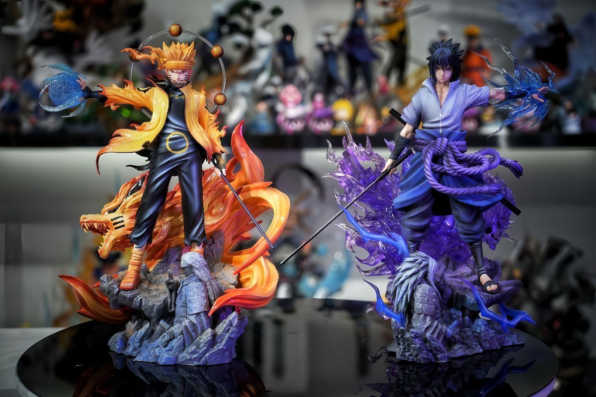 Cosplay Flame Prop - ฟิกเกอร์นินจาอนิเมะ พร้อมเอฟเฟกต์เปลวไฟ ของสะสม โมเดลของเล่น ตกแต่งโต๊ะทำงาน ของขวัญ