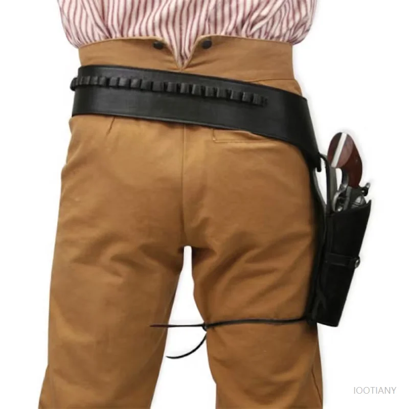 Cosplay Prop Pistol - ยุคกลาง สตีมพังค์ วินเทจ ไวลด์เวสต์ คาวบอย กระเป๋าใส่ปืนพก