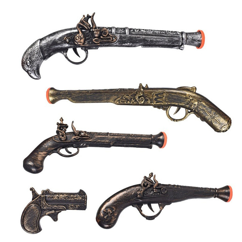 Cosplay Prop Pistol - ปาร์ตี้ฮาโลวีนคอสเพลย์โจรสลัดปืนของเล่นตกแต่งครอบครัวปืนพก Retro เทศกาลของเล่นเด็ก
