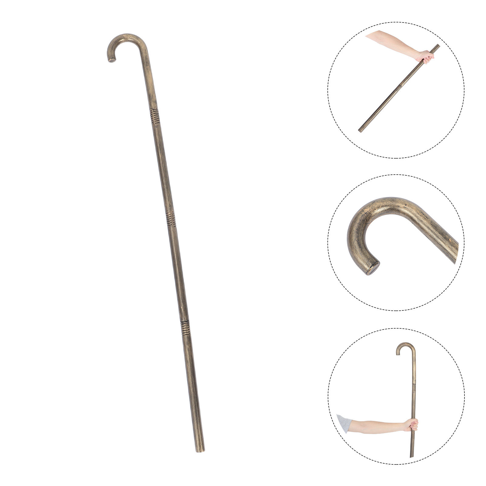 Detachable Cosplay Prop - ไม้เท้าคอสเพลย์ อุปกรณ์ประกอบฉากฮาโลวีน ไม้เท้าเดินได้ ถอดประกอบได้ ไม้เท้าพ่อมดสำหรับเด็ก ชุดแต่งกาย