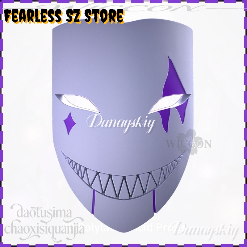 Cosplay Prop Patterns - DUNAYSKIY%^& คอสเพลย์เจสเตอร์ หน้ากากลายกะโหลกสีม่วง 3D โพลีแลคติก แอซิด