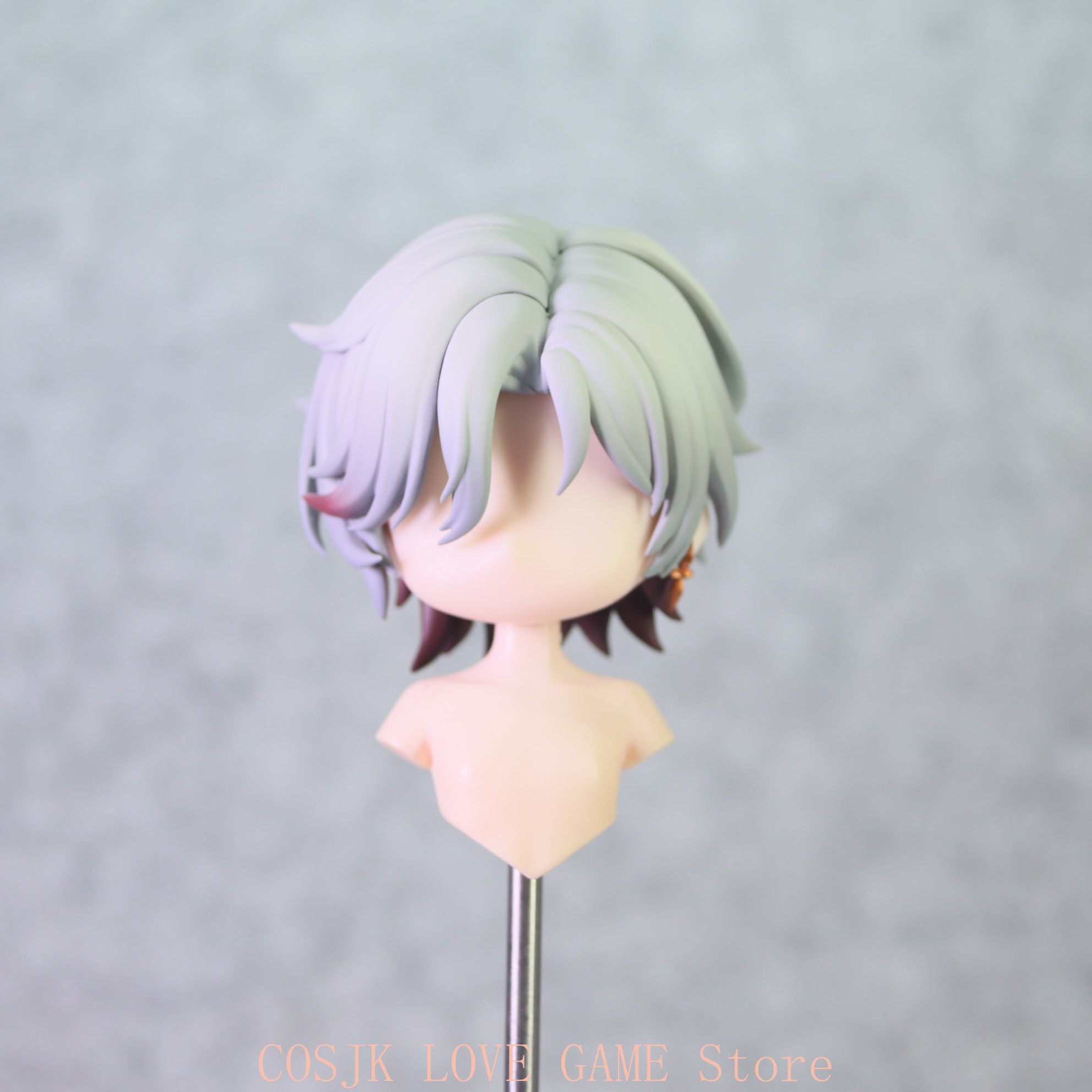 Detachable Cosplay Prop - อะนิเมะเก็นชิน อิมแพ็ค อิลูกา เฮอร์เซ่น BJD หัวตุ๊กตาทำมือ