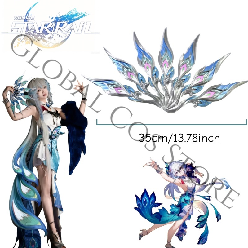 Cosplay Prop Blueprints - ฮอนไค: สตาร์เรล หยาว กวง คอสเพลย์ อุปกรณ์ประกอบฉากพัดลมพิมพ์
