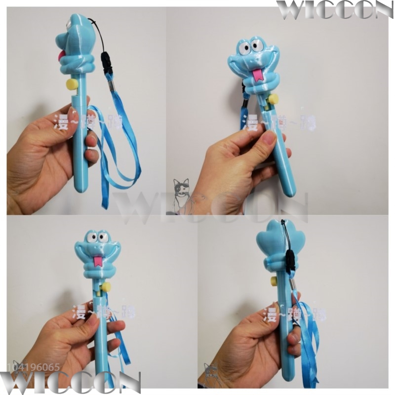 Cosplay Prop Blueprints - ปากกาเซรั่มดีท็อกซ์ลายงูสีฟ้าจากอนิเมะ ของเล่นคอสเพลย์ น่ารัก พิมพ์ 3 มิติ