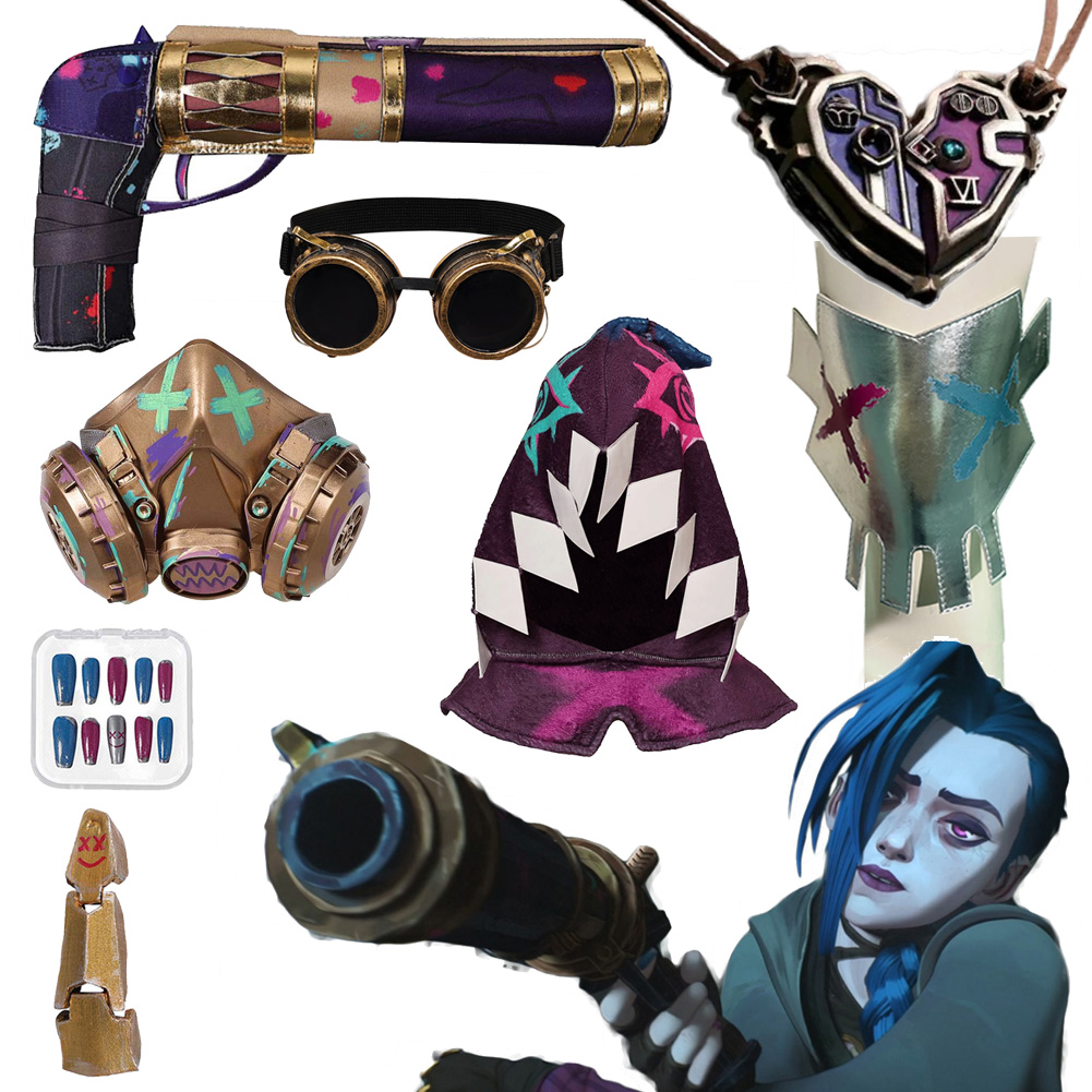 Cosplay Prop Pistol - แฟนซี Arcane Jinx อาวุธปืนพกสําหรับผู้หญิง 2024 เกม