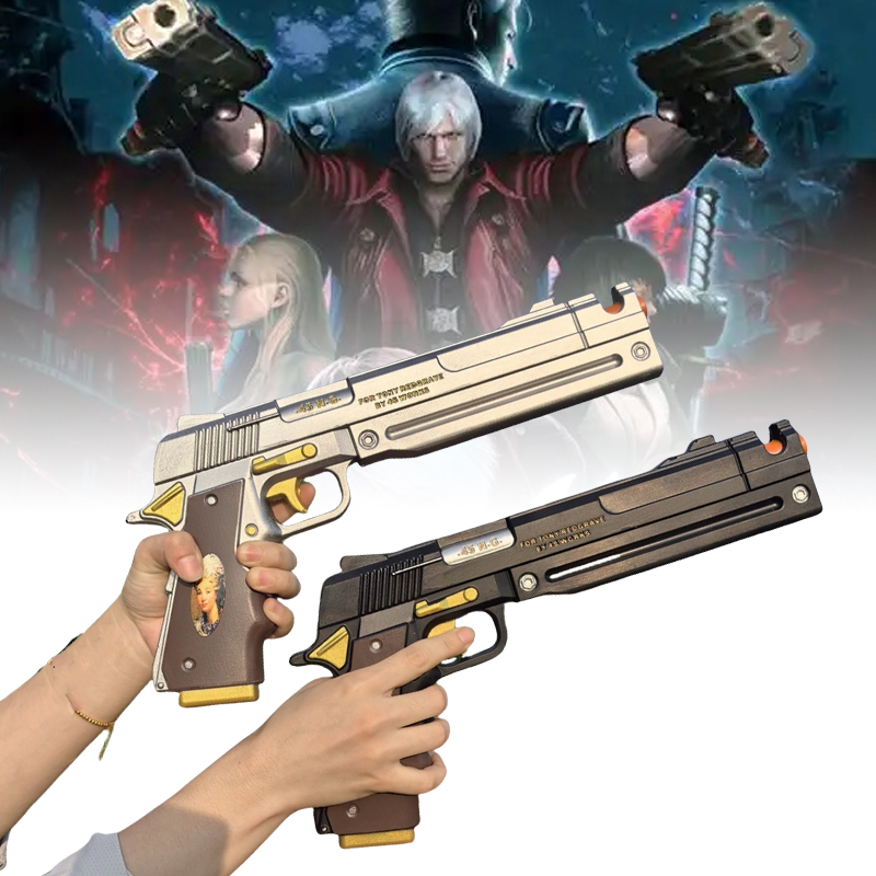 Cosplay Prop Pistol - PU Dante ปืนพกปืน Ebony Ivory อาวุธอะนิเมะ