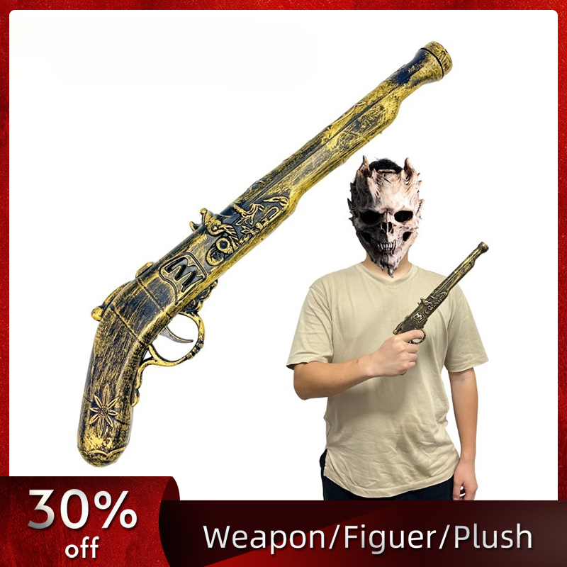 Cosplay Prop Pistol - 40 ซม./15.75 นิ้วปืนโจรสลัดพลาสติกคอสเพลย์อาวุธรุ่นอุปกรณ์ประกอบฉากคาตานะฮาโลวีนตกแต่งอุปกรณ์ต่อพ่วงเครื่องประดับแสดงของขวัญวันเกิด
