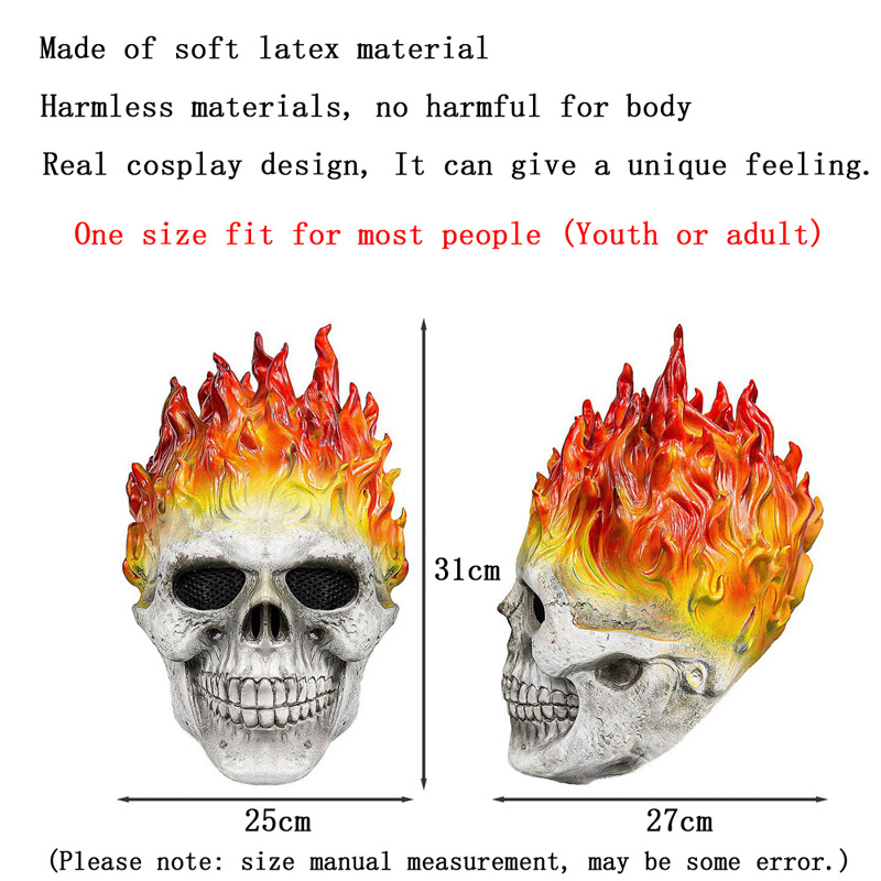 หน้ากากฮาโลวีนรูปโครงกระดูกเปล - Cosplay Flame Prop บทวิจารณ์และราคา
